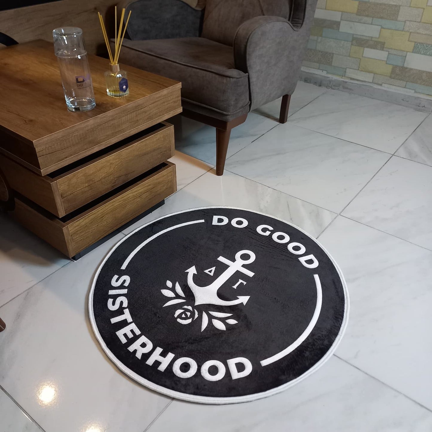 Delta Gamma “Do Good Sisterhood” Rug – Officially Licensed Sorority Decor