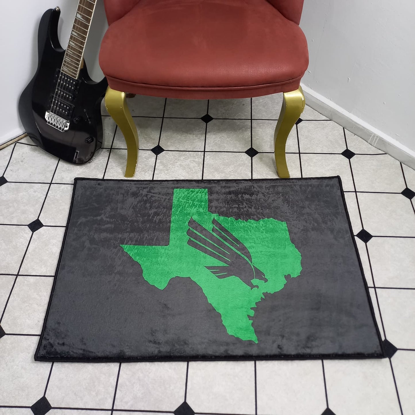 University of North Texas “Mean Green Texas” Rug – Officially Licensed UNT Decor
