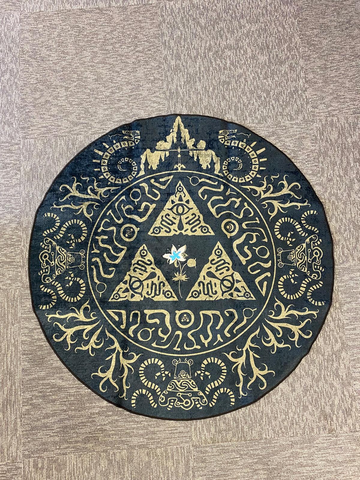 Hyrule-Inspired Triforce Rug – Ultimate Gamer Room & Home Decor
