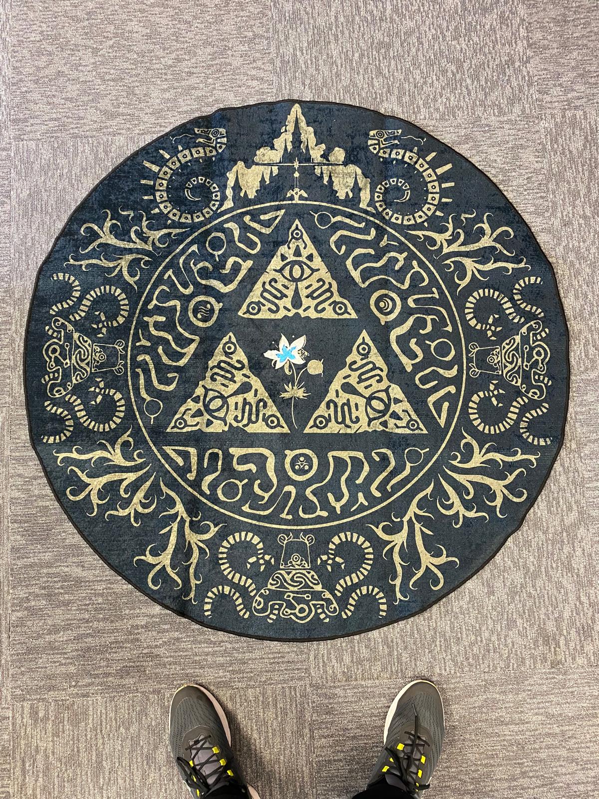 Hyrule-Inspired Triforce Rug – Ultimate Gamer Room & Home Decor