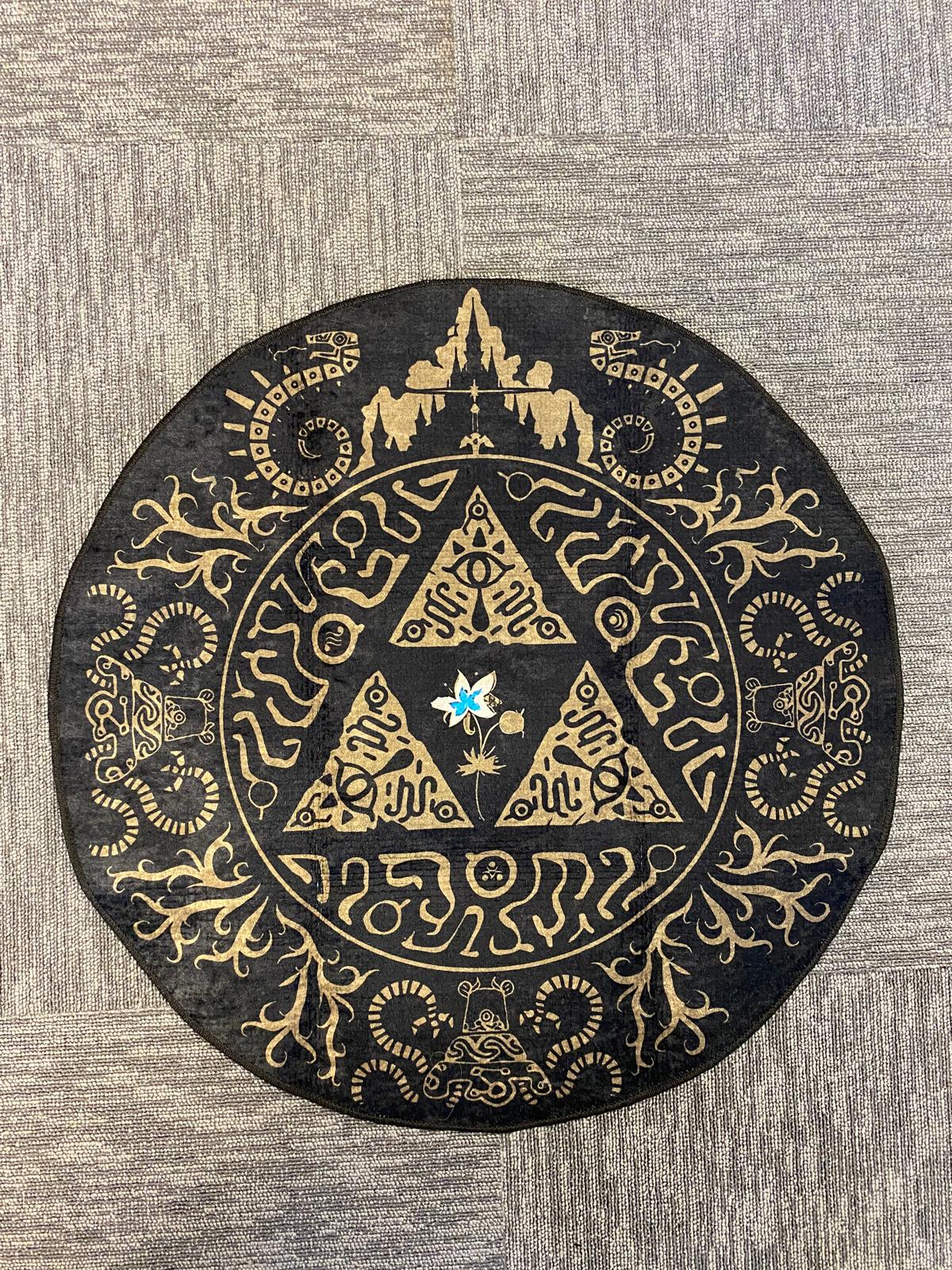 Hyrule-Inspired Triforce Rug – Ultimate Gamer Room & Home Decor