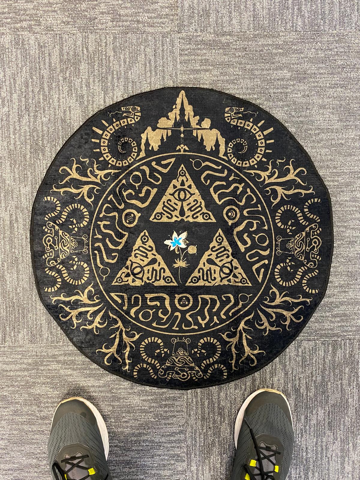 Hyrule-Inspired Triforce Rug – Ultimate Gamer Room & Home Decor
