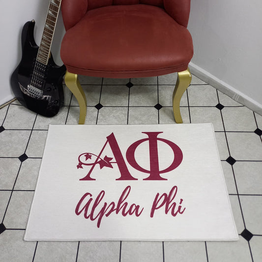 Alpha Phi Logo Rug – Officially Licensed Sorority Decor