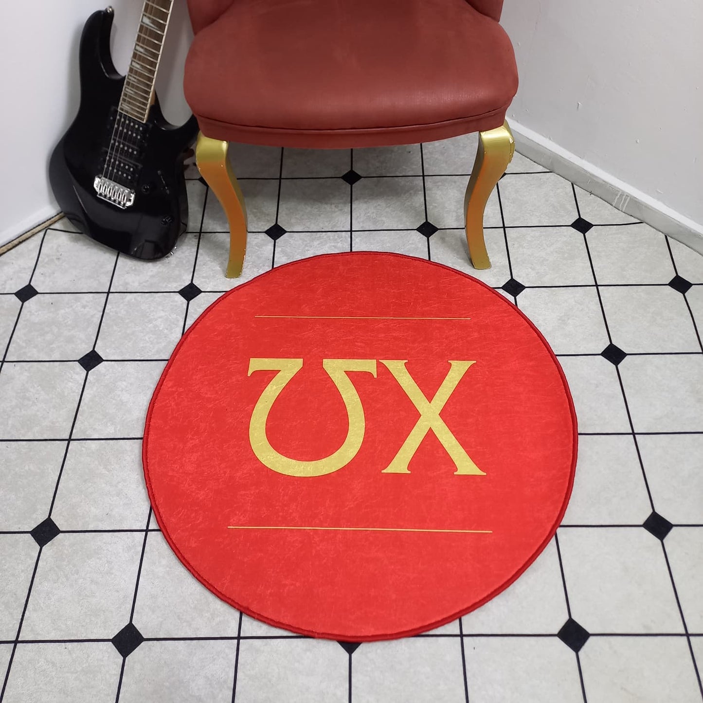Chi Omega Round Rug – Officially Licensed Sorority Decor