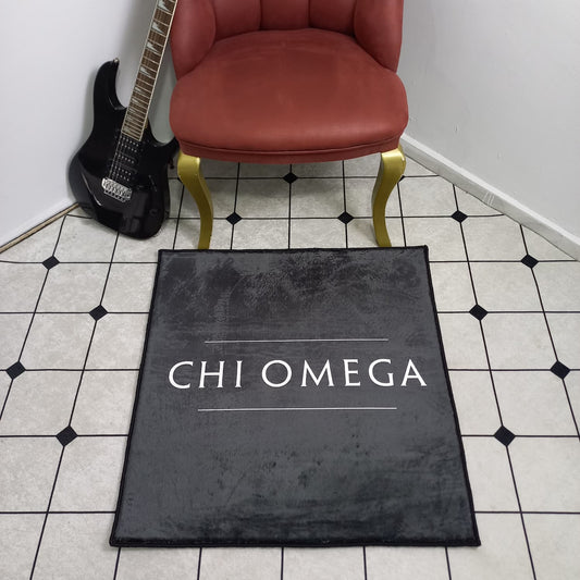 Chi Omega Logo Rug – Officially Licensed Sorority Decor