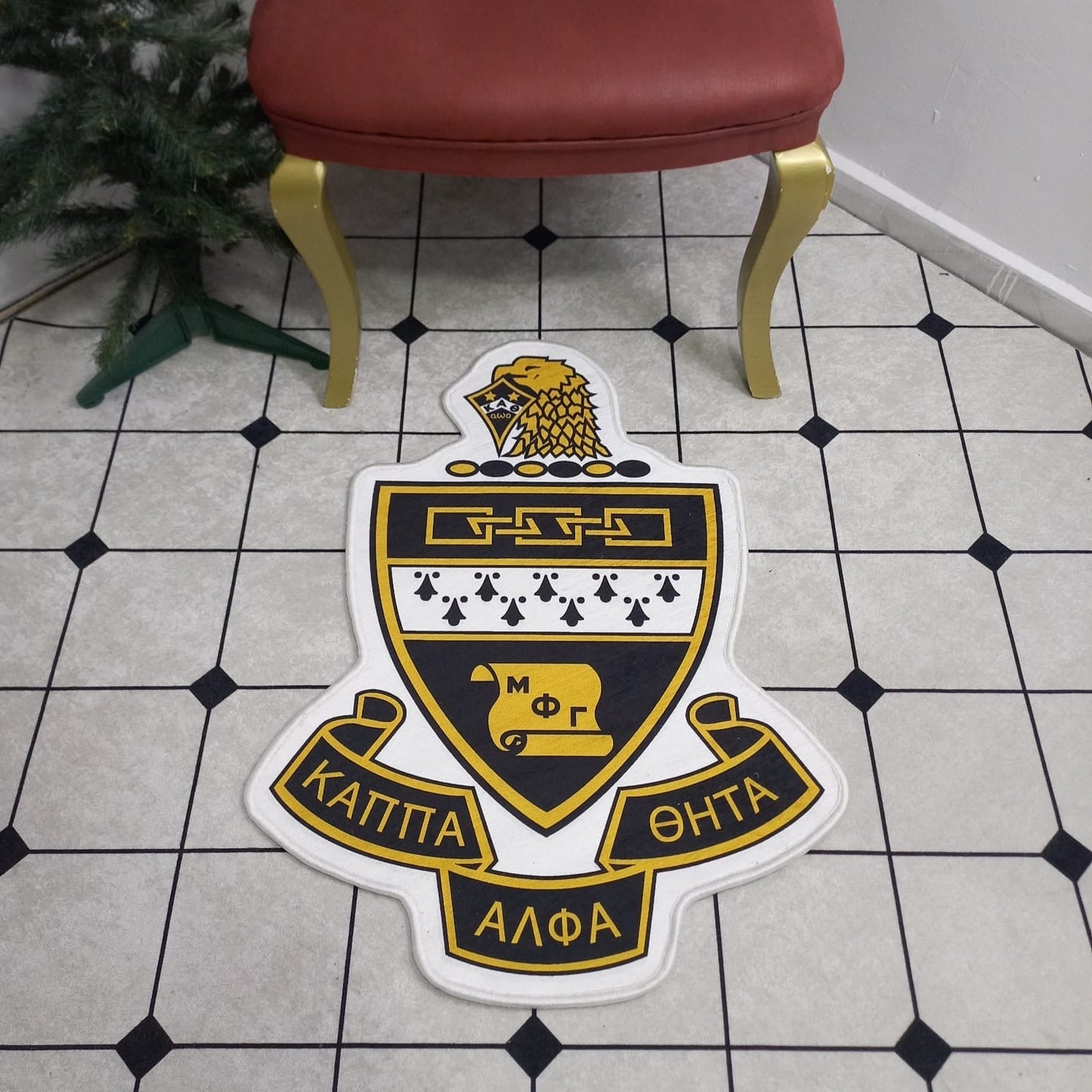 Kappa Alpha Theta Crest Rug – Officially Licensed Fraternity Decor