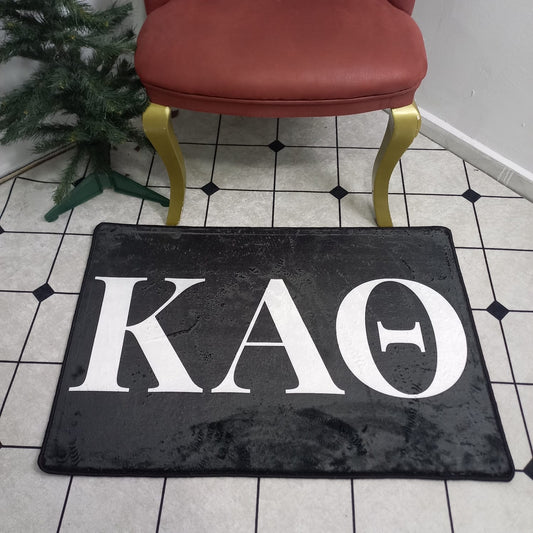 Kappa Alpha Theta Greek Letters Rug – Officially Licensed Sorority Decor