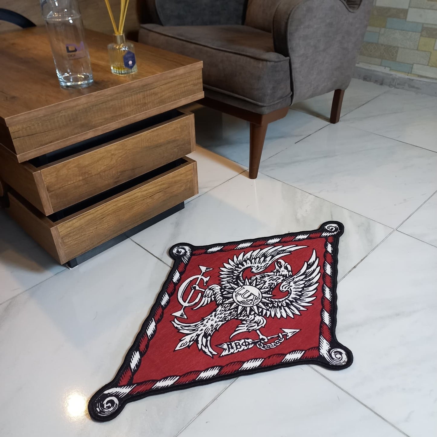 Pi Beta Phi Crest Rug – Officially Licensed Sorority Decor