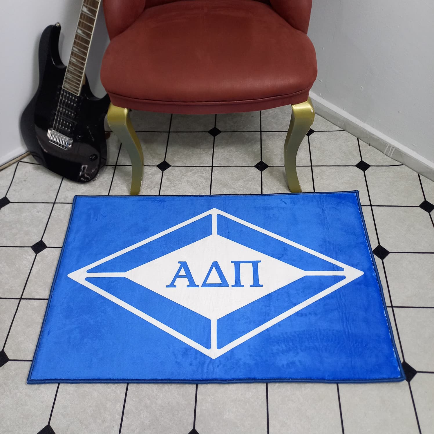 Alpha Delta Pi Bold Blue Rug – Officially Licensed Sorority Decor – Rug ...