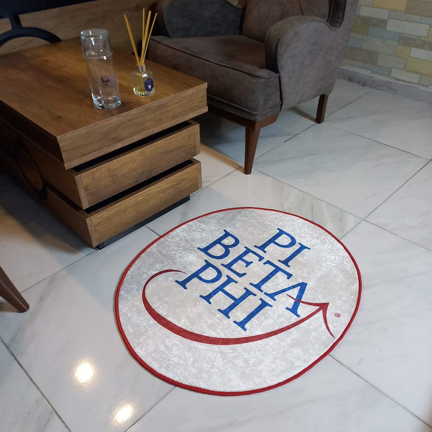 Pi Beta Phi Logo Rug – Officially Licensed Sorority Decor