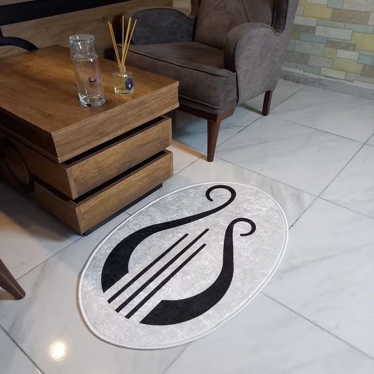 Alpha Chi Omega Lyre Rug – Officially Licensed Sorority Symbol Decor