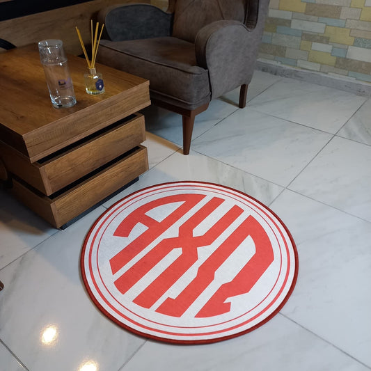 Alpha Chi Omega Round Monogram Rug – Officially Licensed Sorority Decor