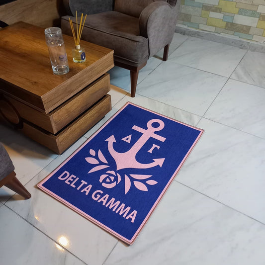 Delta Gamma Anchor Rug – Officially Licensed Sorority Decor