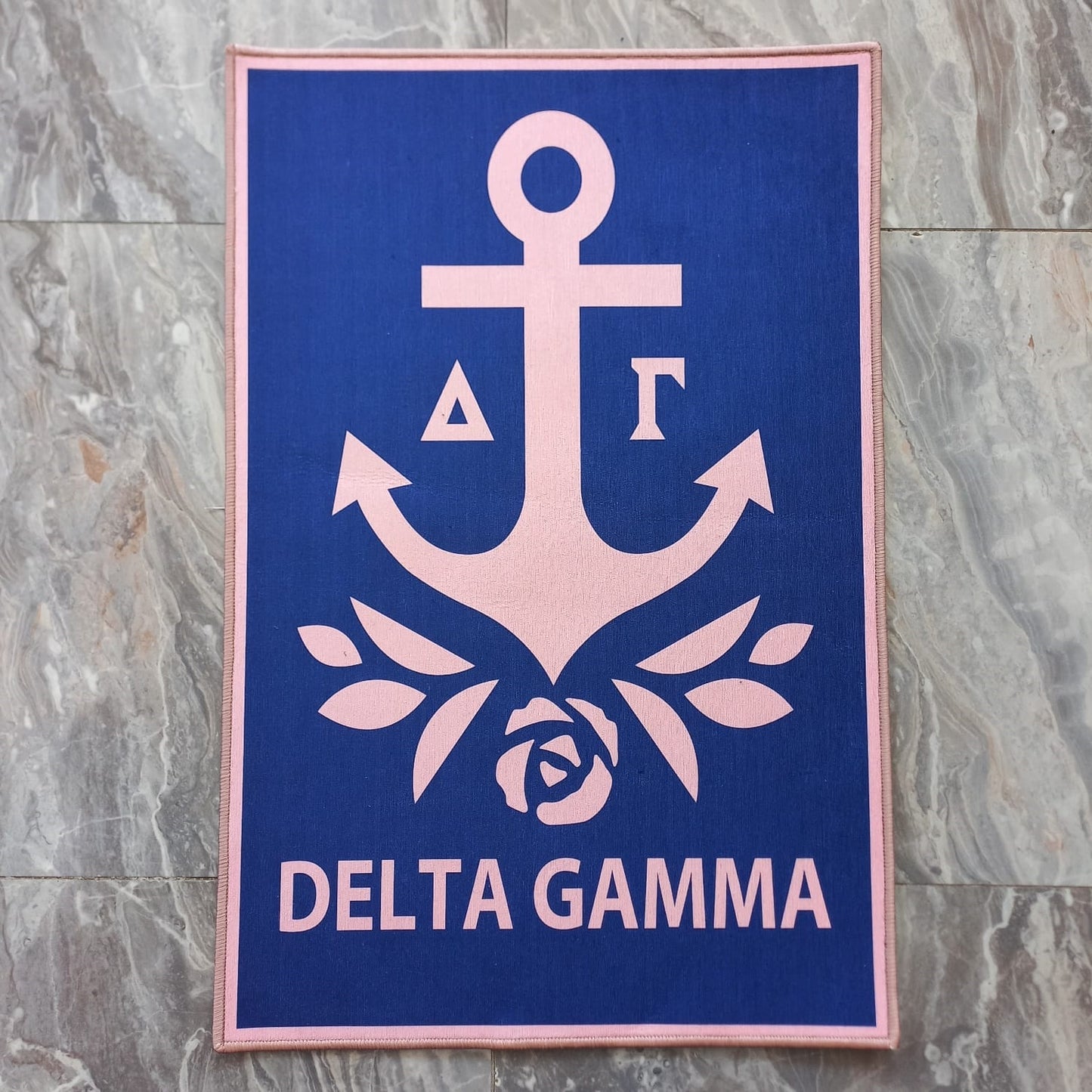 Delta Gamma Anchor Rug – Officially Licensed Sorority Decor