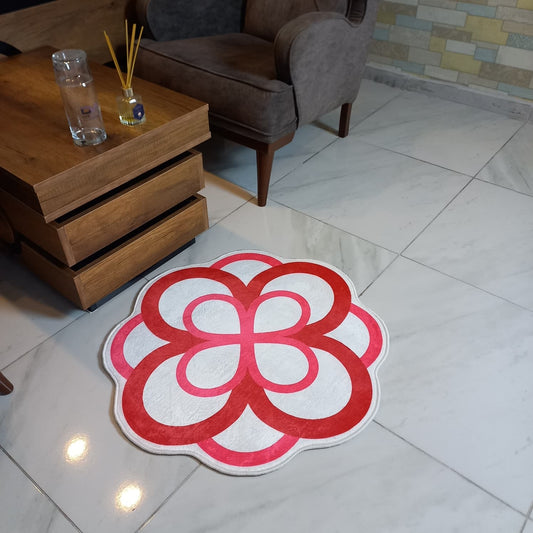 Alpha Omicron Pi Infinity Rose Rug – Officially Licensed Sorority Decor