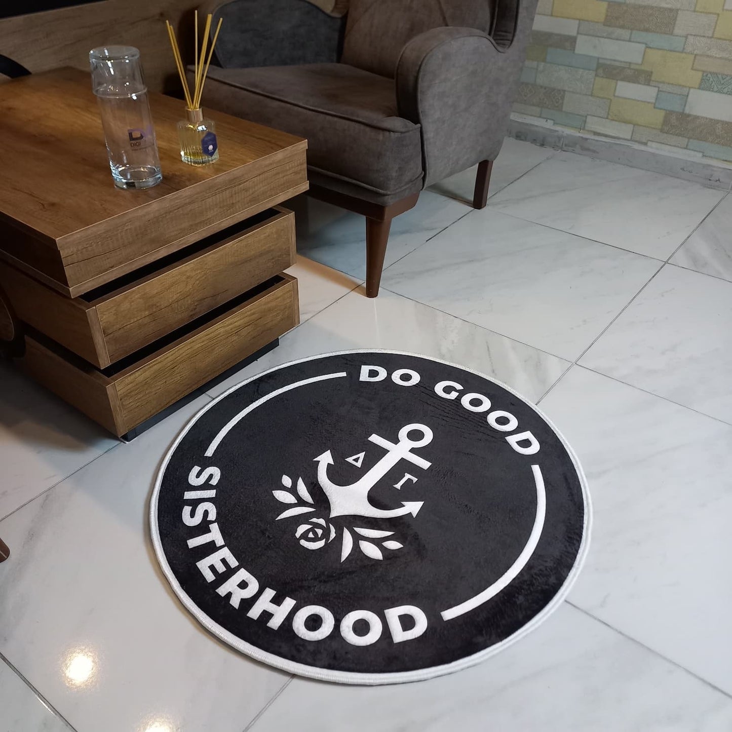 Delta Gamma “Do Good Sisterhood” Rug – Officially Licensed Sorority Decor