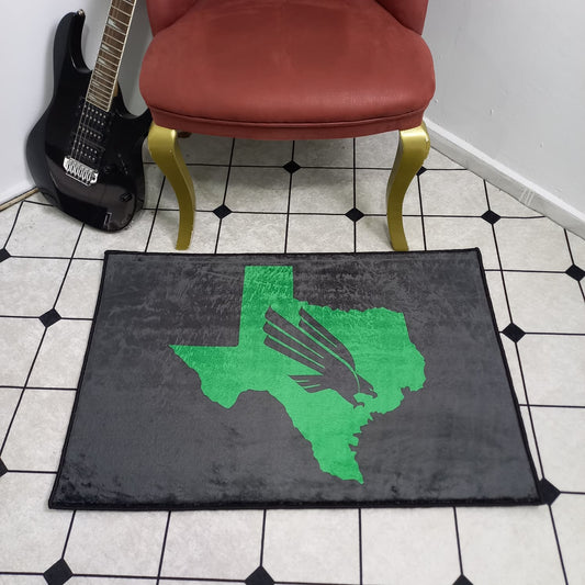 University of North Texas “Mean Green Texas” Rug – Officially Licensed UNT Decor