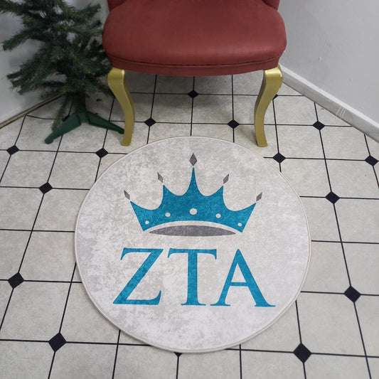Zeta Tau Alpha Logo Rug – Officially Licensed Sorority Crown Decor